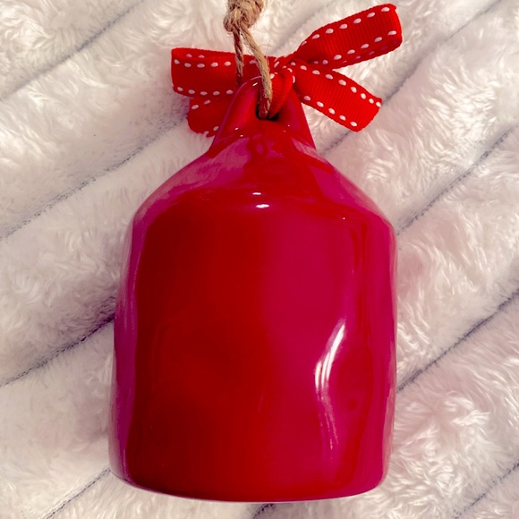 Rae Dunn Red Santa Mini Christmas Birdhouse - Picture 3 of 7